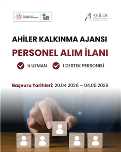 T.C. Ahiler Kalkınma Ajansı Personel Alım İlanı